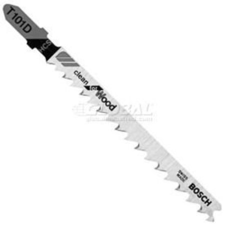 BOSCH BOSCH® 4" Wood Cutting T-Shank Jigsaw Blade, T101D, 6 TPI, 5-Piece T101D